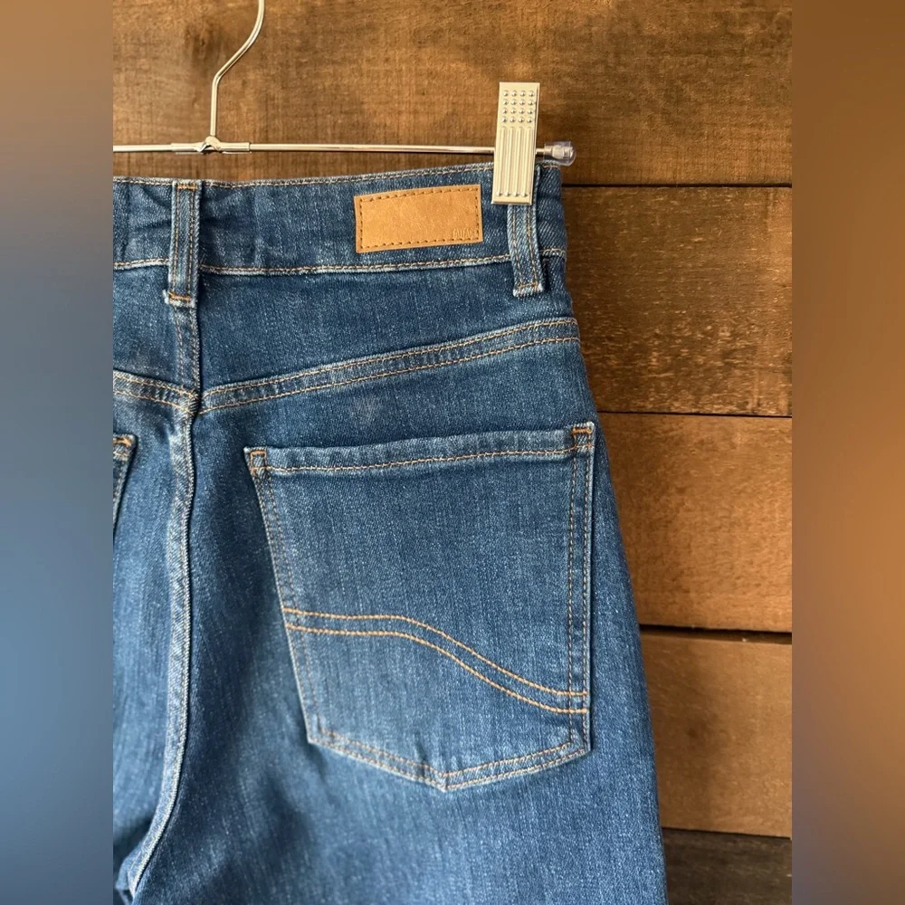 FatFace Wide Leg Jeans High Rise Stretch Denim Elise Blue NWT - Picture 7 of 10